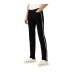 Emporio Armani Jeans SLIM FIT denim nero cinque tasche con bande ai lati e logo lettering