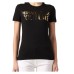 Versace Jeans Couture T-shirt Nera da Donna con logo 