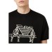 Emporio Armani T-shirt a manica corta Nera da Uomo con maxi logo