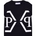 Philipp Plein T-shirt a manica corta nera con maxi logo 