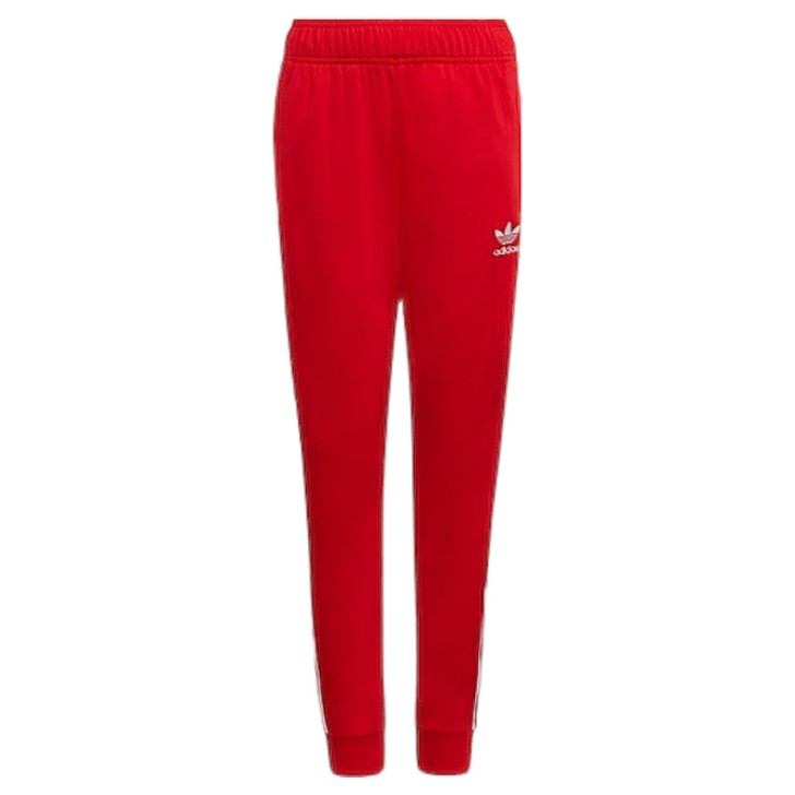Adidas Originals Pantalone di tuta rosso in cotone con logo lettering 