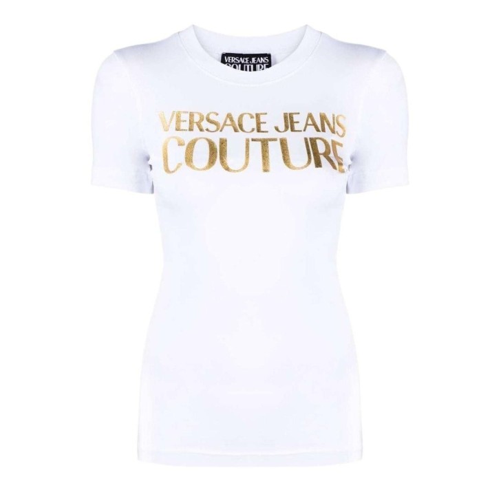 Versace Jeans Couture T-shirt da Donna bianca con logo